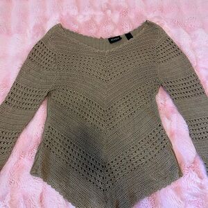 Liz Claiborne Tan V-Neck Sweater